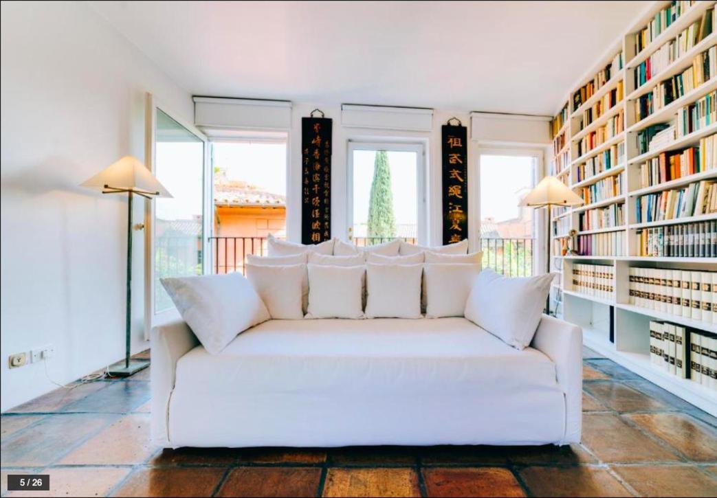 Luxury Art Apartment In Trastevere With Terrace ローマ エクステリア 写真