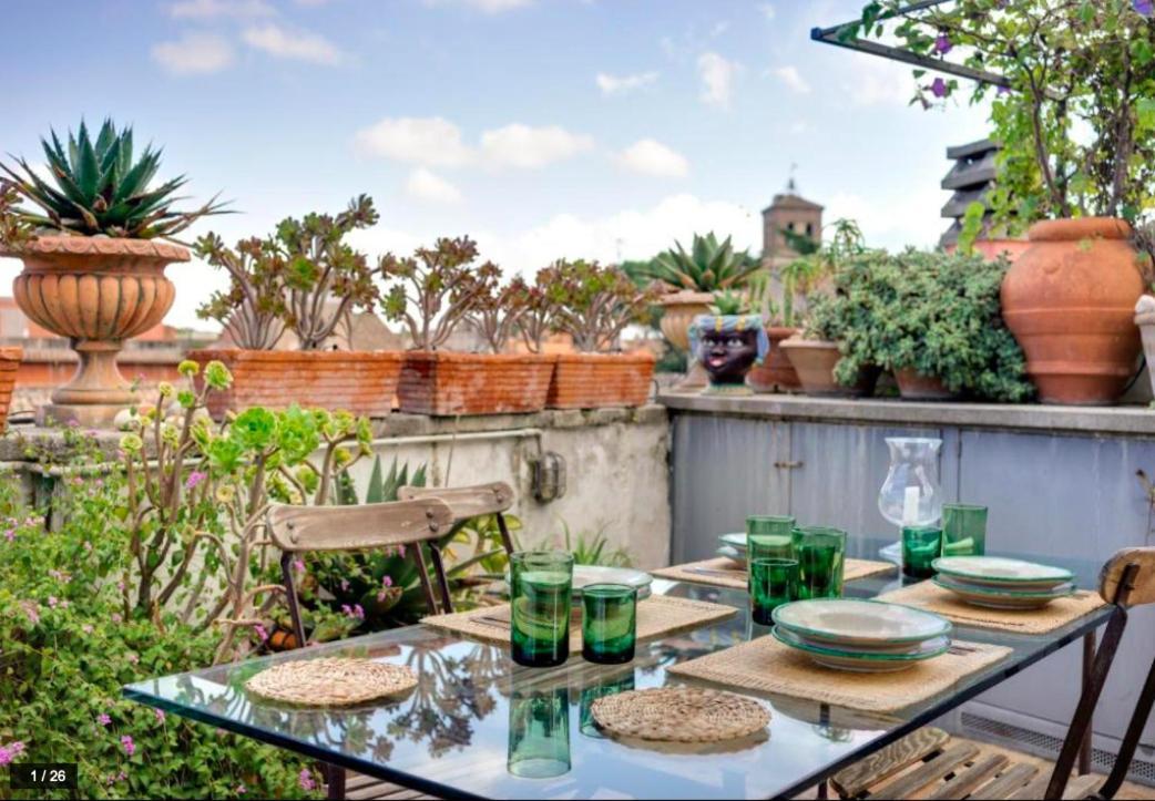 Luxury Art Apartment In Trastevere With Terrace ローマ エクステリア 写真