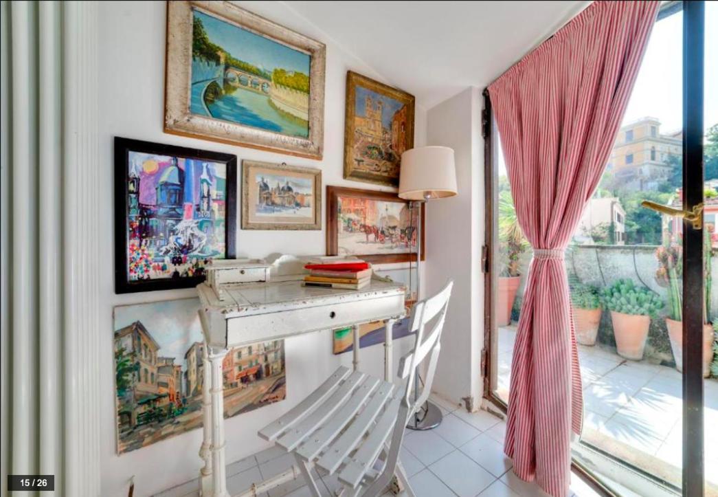 Luxury Art Apartment In Trastevere With Terrace ローマ エクステリア 写真